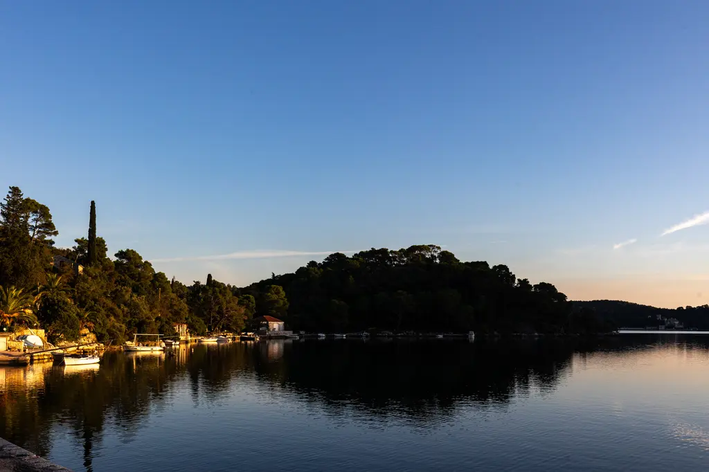 Lake monastery view