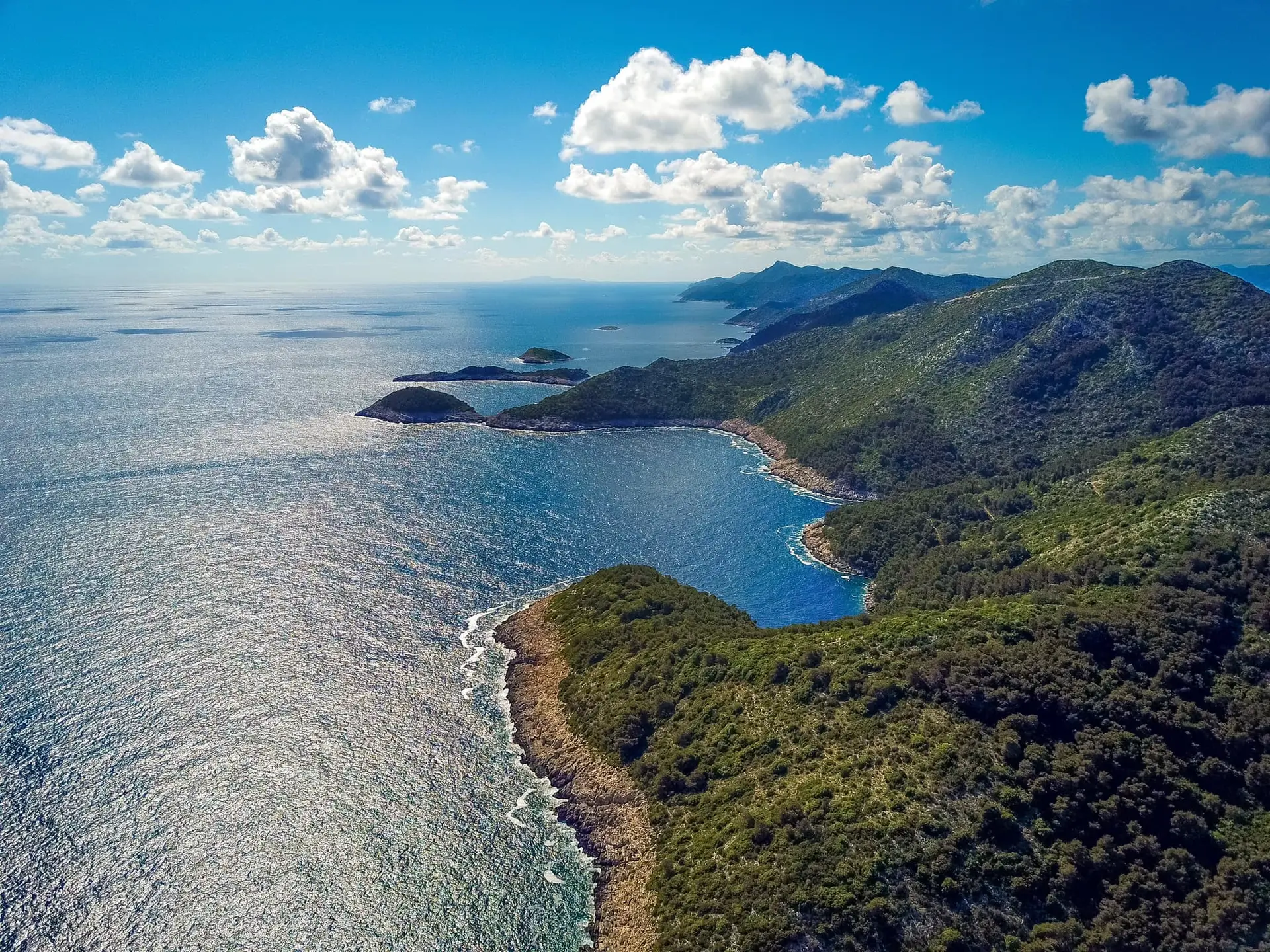 Pogled na jezero u Nacionalnom parku Mljet – Mali Raj